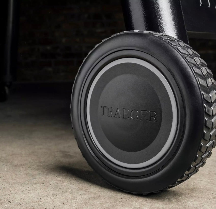 Trager barbecue wheels