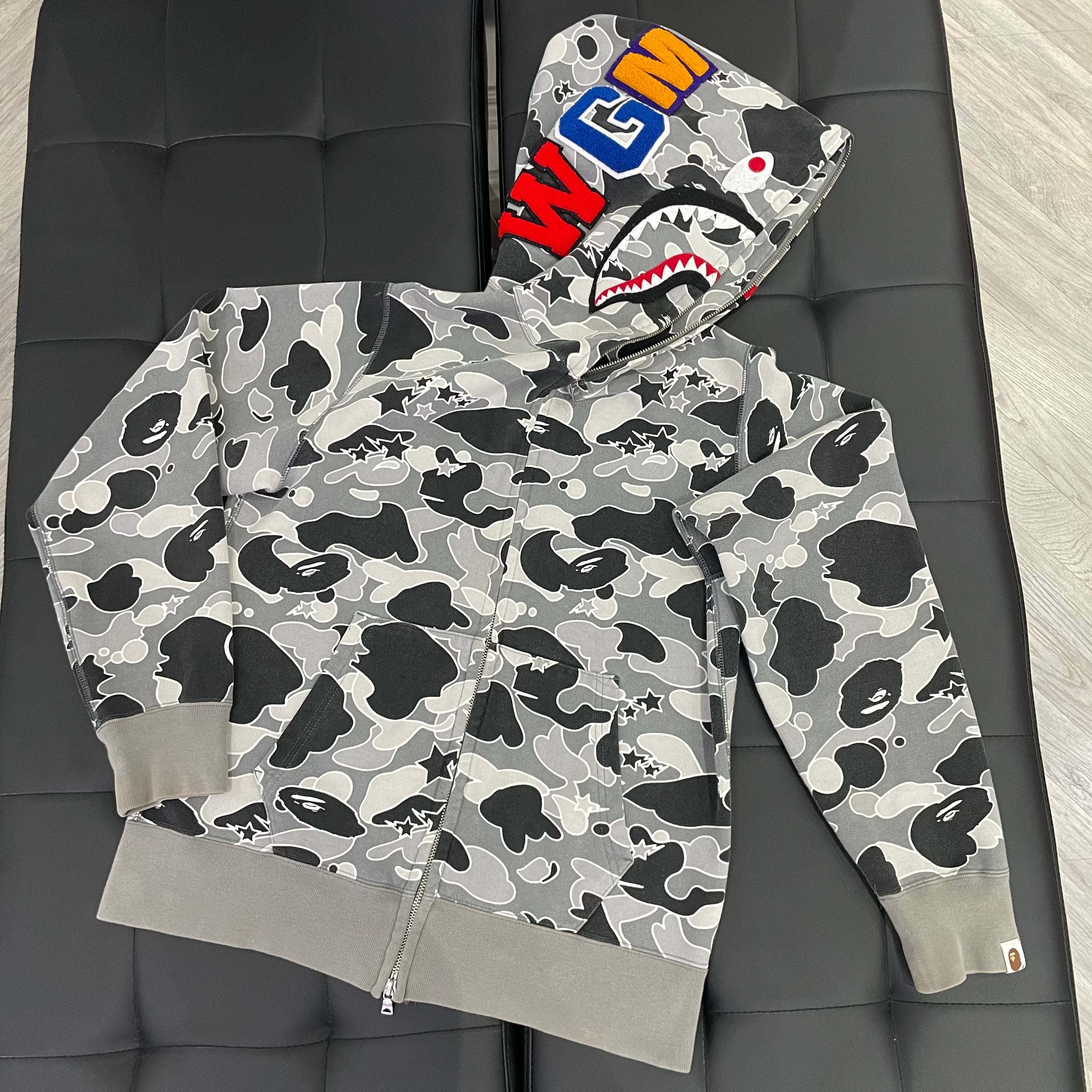 Grey Psyche Camo Hoodie