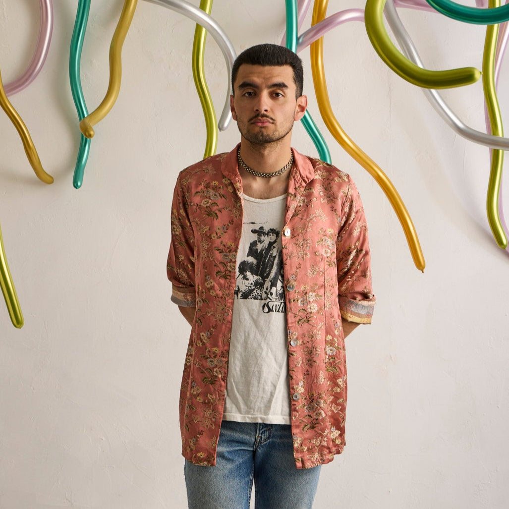 Jacquard Button Up