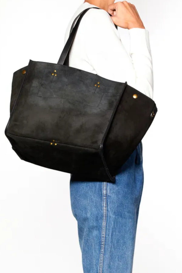 MINI SORBONNE Black patent leather bag