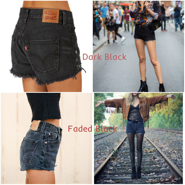 levis shorts black