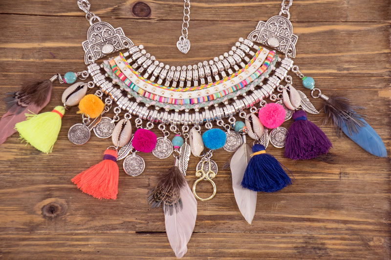 boho fringe necklace