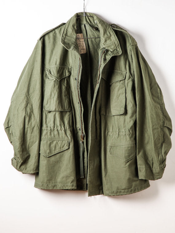 Vintage Green Army Jacket Winter Coat Authentic Military Issue 1960 19