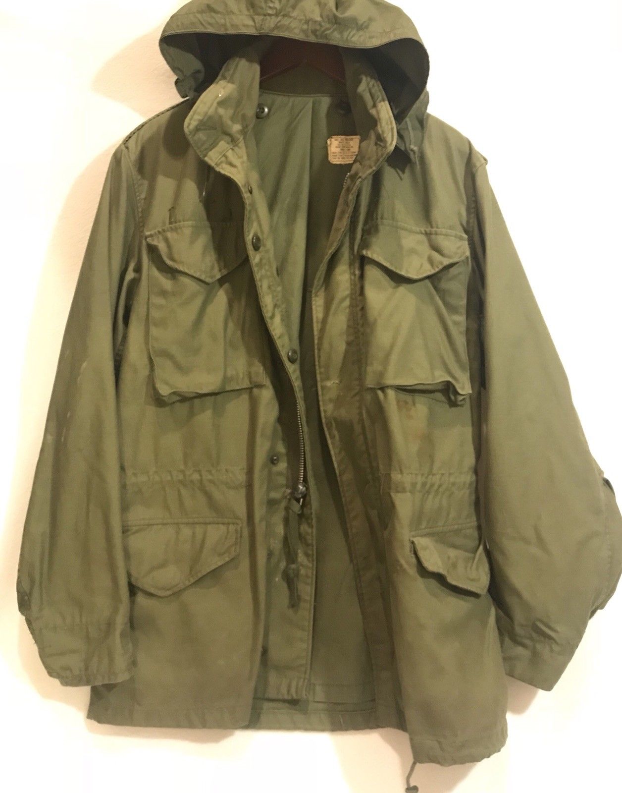 Vintage Green Army Jacket WINTER Coat Authentic Military Issue 1960-19 ...