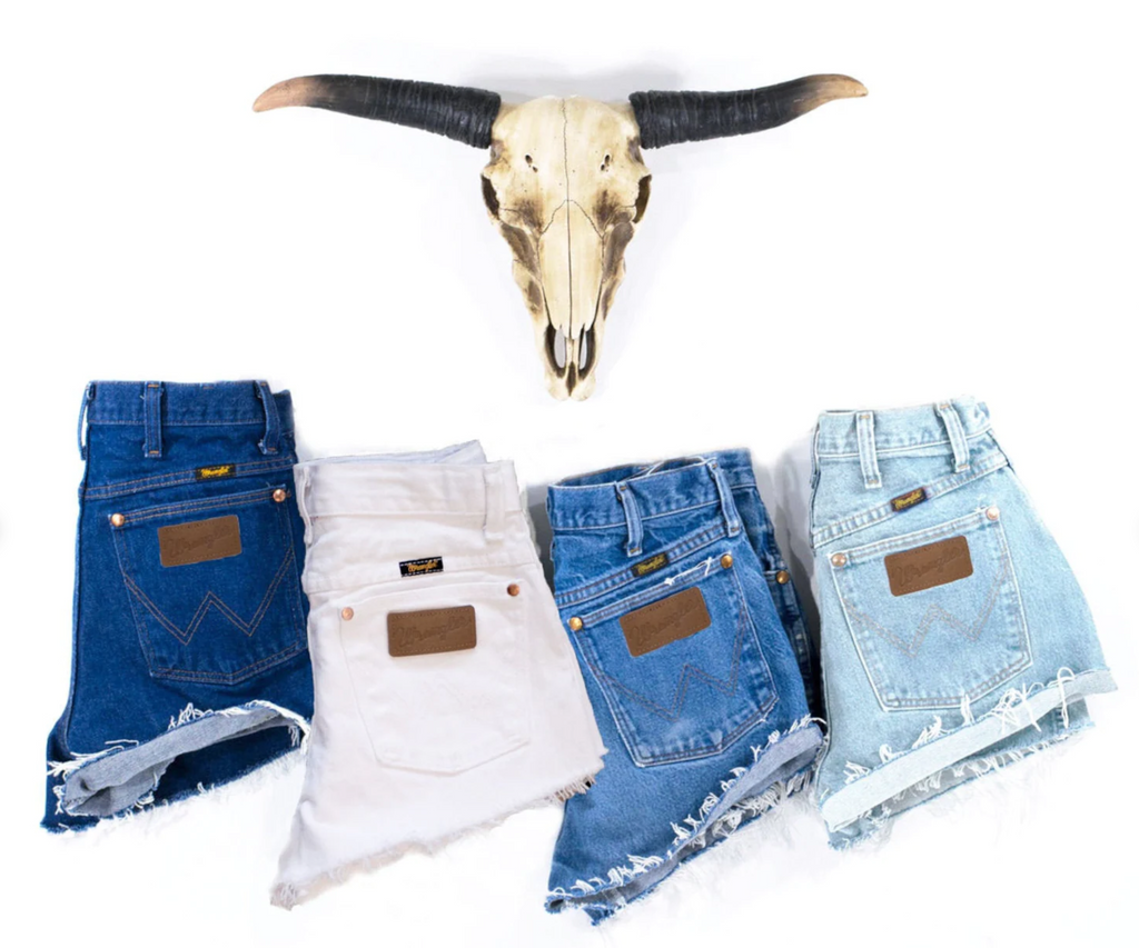 Vintage WRANGLER Shorts Denim Highwaist Cutoffs Jean Shorts – FIREGYPSY  VINTAGE