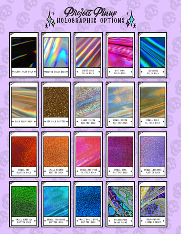 Holographic vinyl options