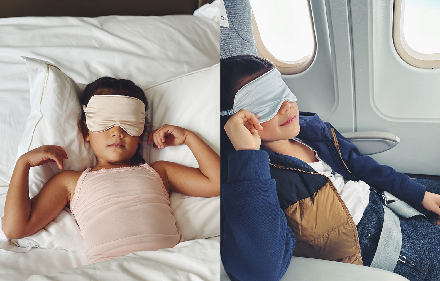 Travelling with Tots: A Guide to Stress-Free Family Adventures - Combat Jet Lag with Just Peachy's Sleep Mask