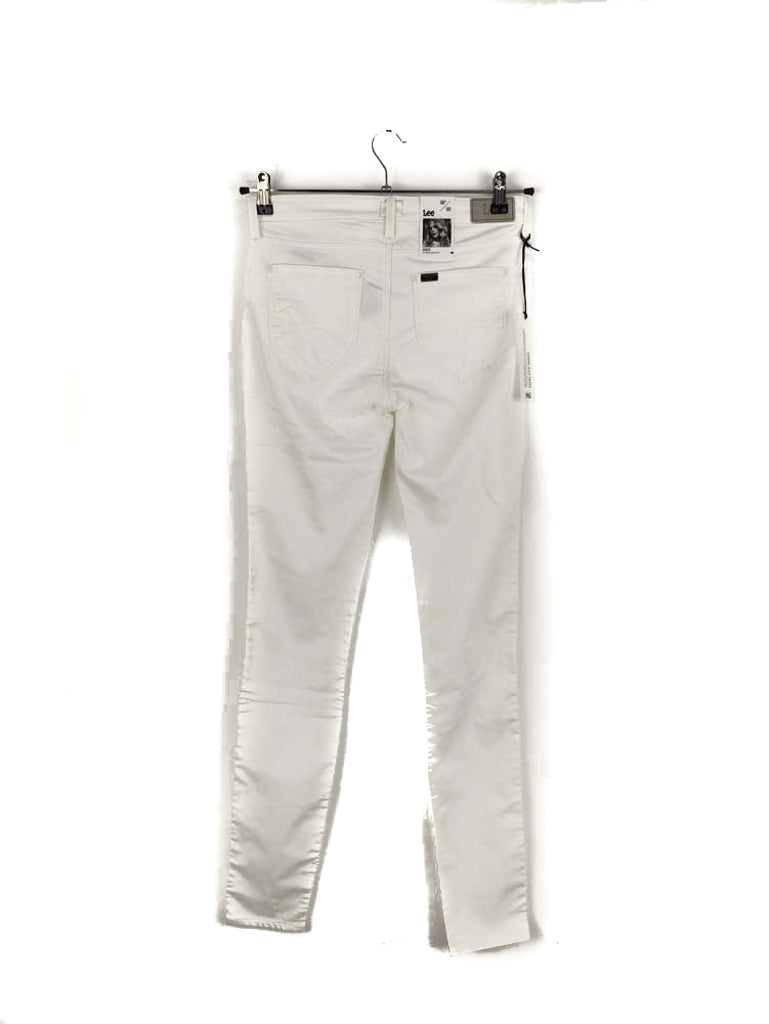 Stock Γυναικείο Τζιν Παντελόνι LEE Super Skinny σε Λευκό χρώμα (No 30)