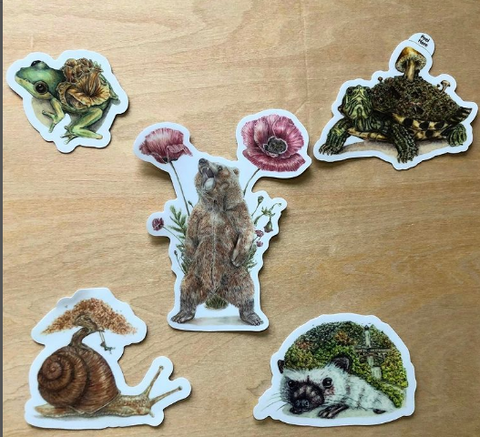 artistic vinyl die cut stickers