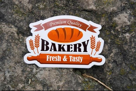 die cut bakery sticker