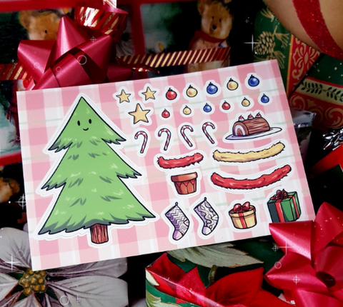 holiday sticker sheets