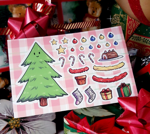 custom sticker sheets for holidays