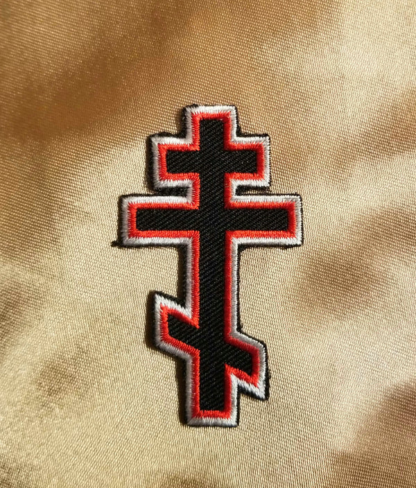 Crowned King Cross Patch, Religious Cross Patches