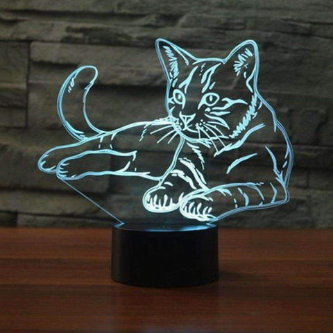 Lampe LED 3D Hibou – Le Génie de la Lampe 3D