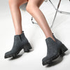 Heavy Heel High Heel Round Toe Chelsea Short Boots Women's Autumn and Winter Martin Boots - Sparta Pets