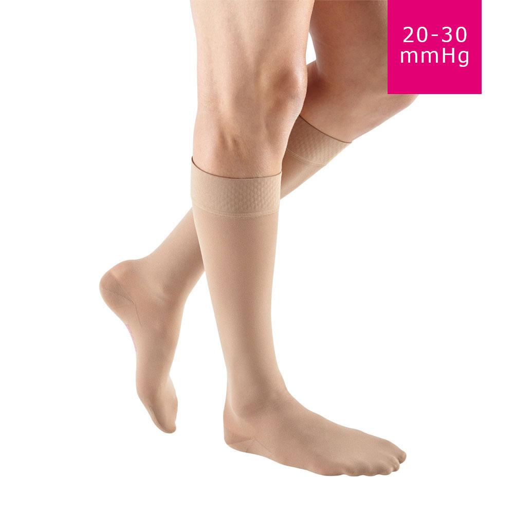 mediven plus 20-30 mmHg calf extra-wide beaded topband closed toe standard
