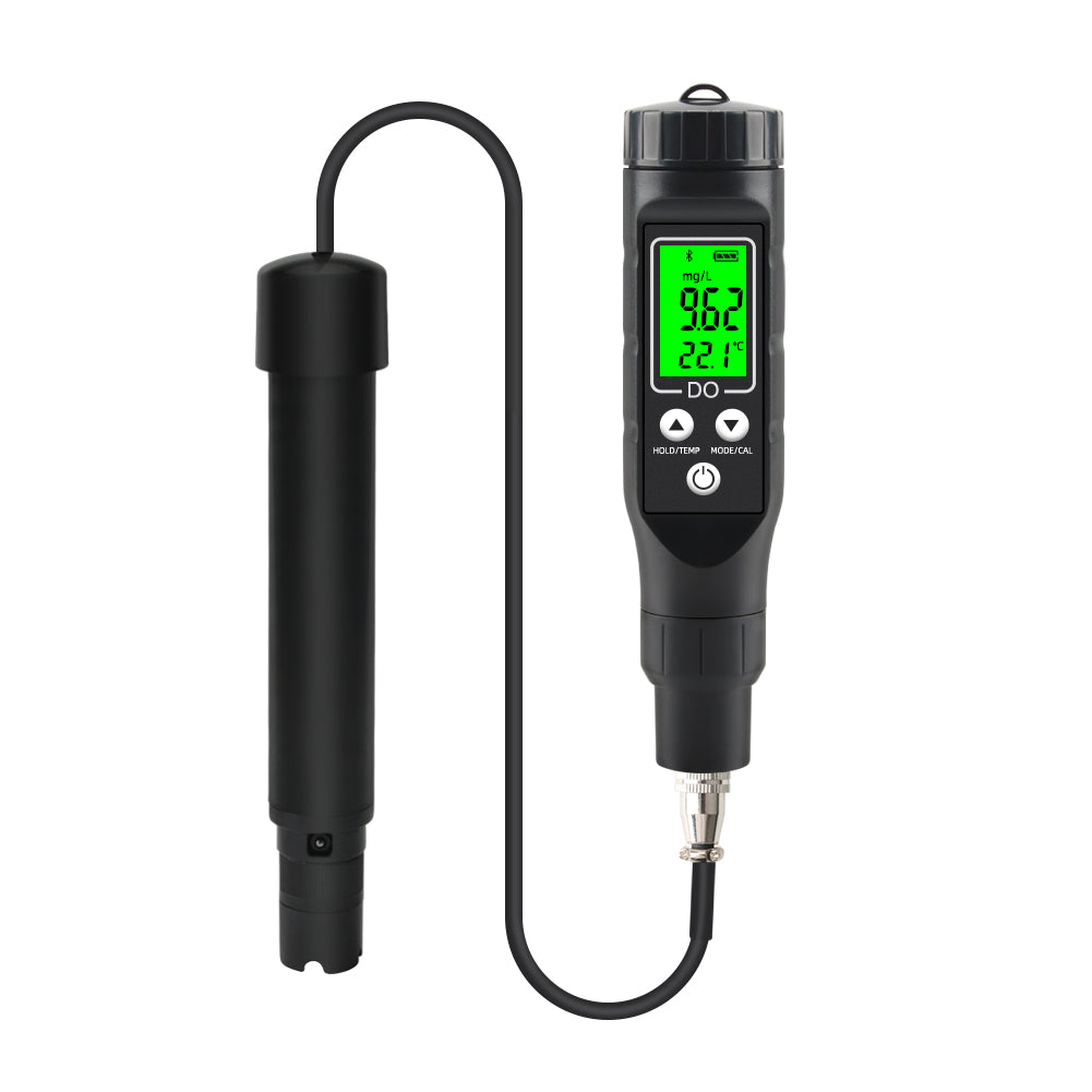 YIERYI Smart Bluetooth Dissolved Oxygen Meter, 0.0-30.0mg/L 0.0-300% Dissolved Oxygen Detector