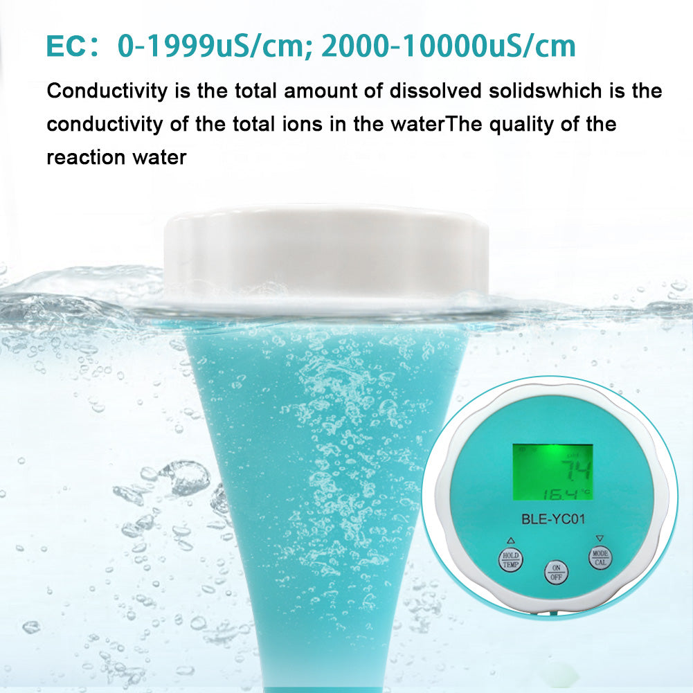 RTEY Wifi Digital Water Quality Tester Wall Mounted 6 in 1 Water