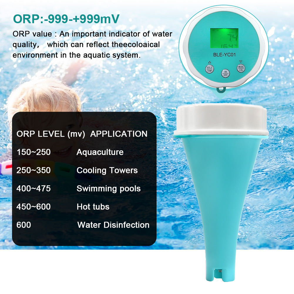 PDTO Digital WiFi 6in1 PH EC TDS Salt SG Temp Meter Water Quality