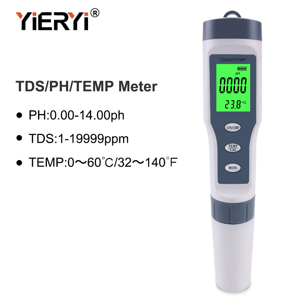 TDS Meter Digital Water Tester Professional 3-in-1 TDS,Temperature EC Meter