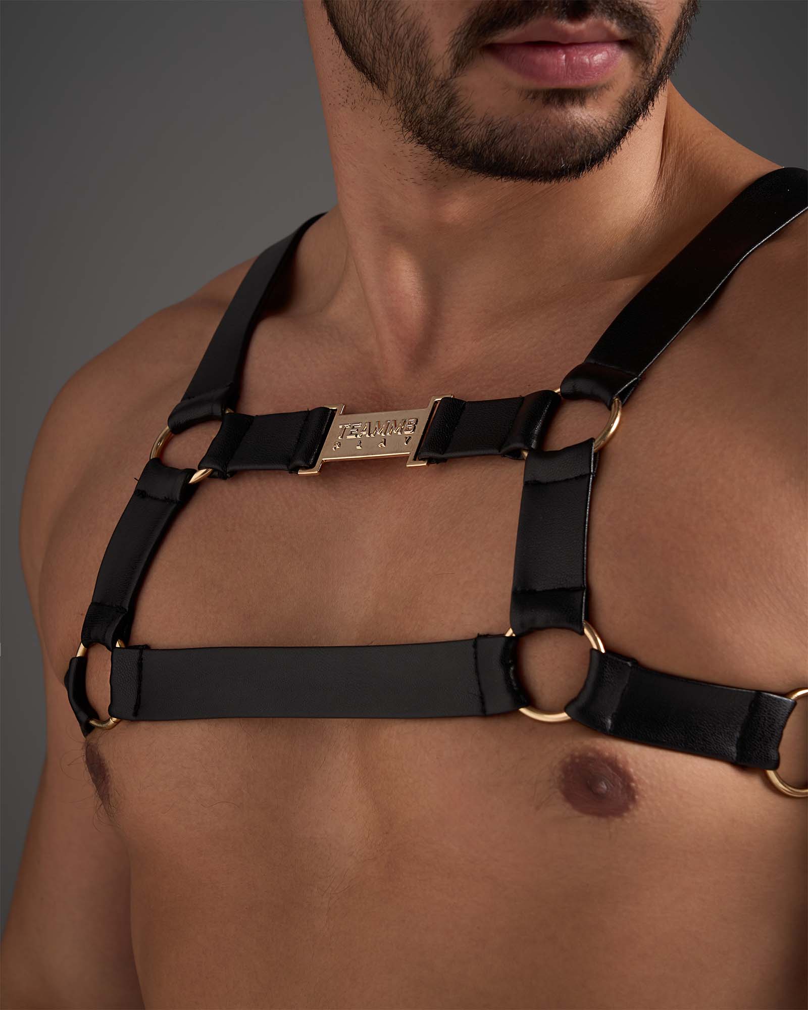 Flex Harness - Faux Leather Black