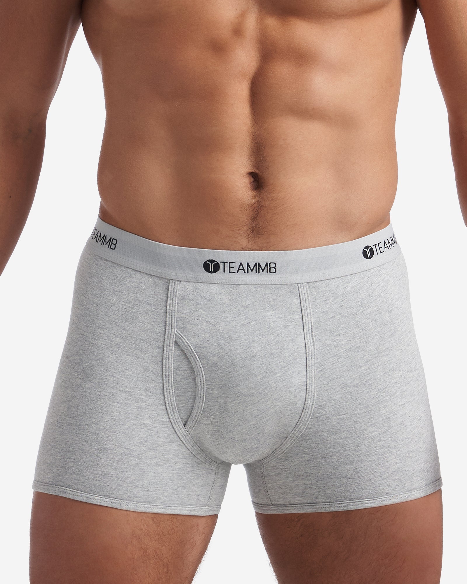 Classic Cotton Trunk - Mid Grey Marle