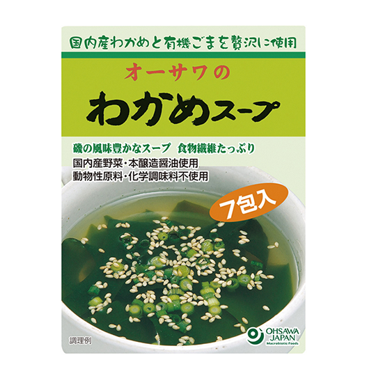 Osawa Japón - sopa de algas wakame 7x6.5g