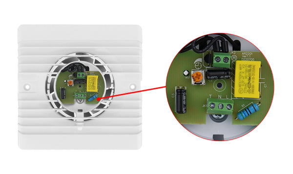 Die einfache Installation des airRoxy PLANET ENERGY 80TS wird durch ein abnehmbares Gitter gewährleistet.