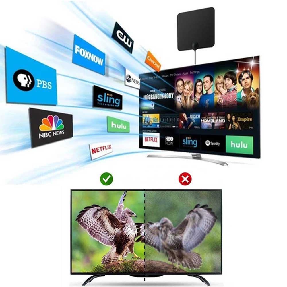 Antena Digital Interna HDTV 4K Canais Grátis Sem Pagar Mensalidade da Loja Stony Shop
