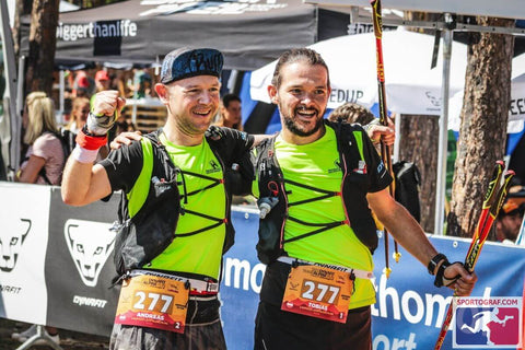 Das Laufduo Leopoldschlag, Andreas und Tobias.