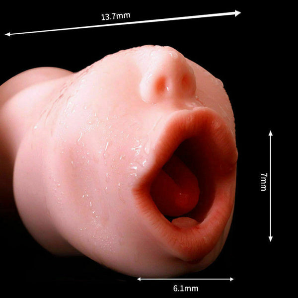 3D Realistic Oral Sex Toys for Deep Throat Blowjob Masturbator Cup 3