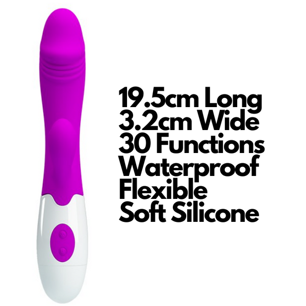 30 Speeds Rechargeable Dildo Rabbit Vibrator 1