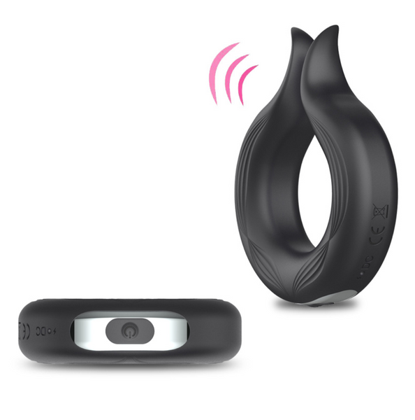 10 Speeds Vibrating Rechargeable Penis Ring 1