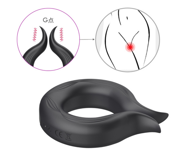 10 Speeds Vibrating Rechargeable Penis Ring 8