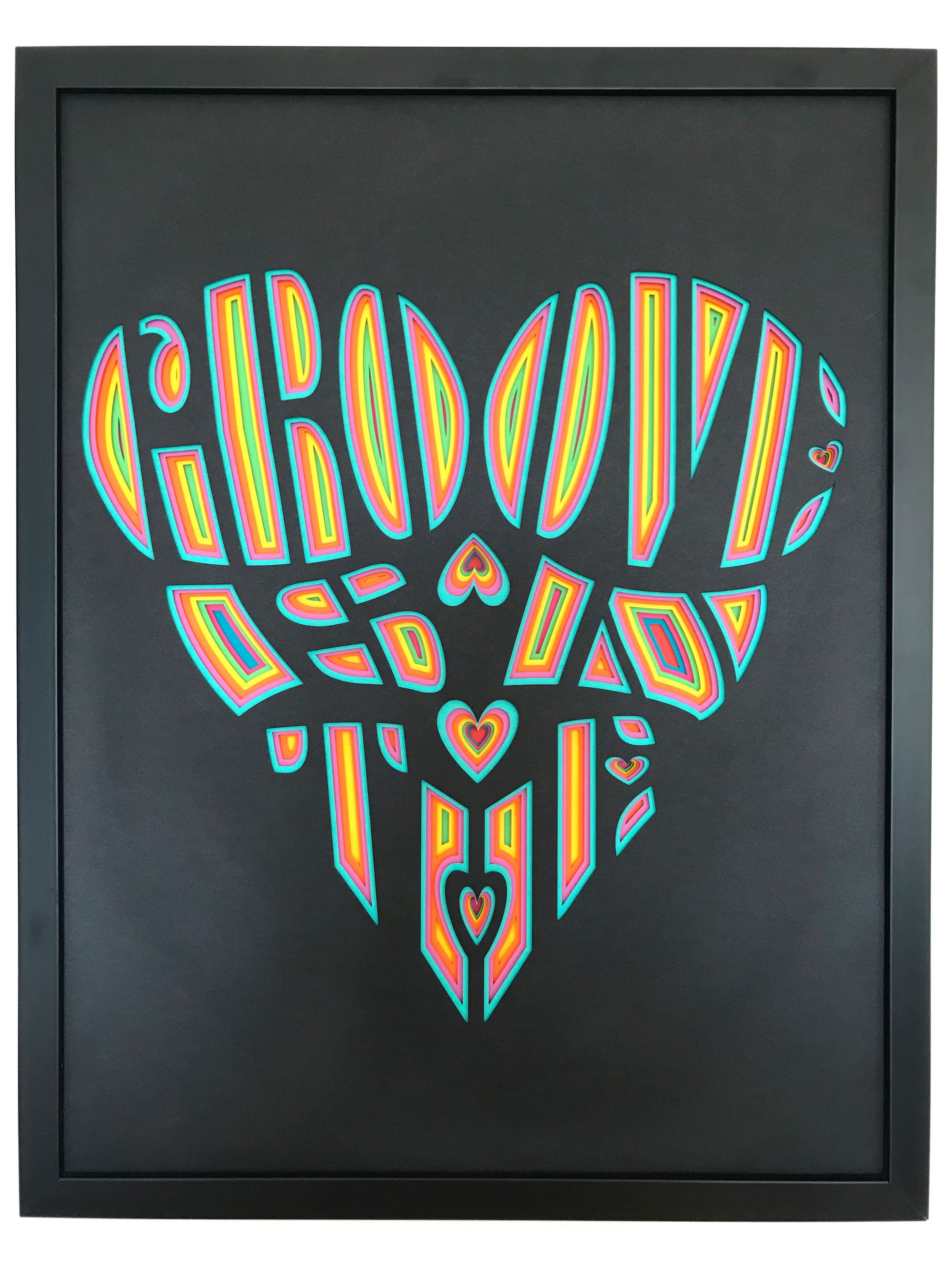 West Contemporary Editions Groove Is In The Heart Framed