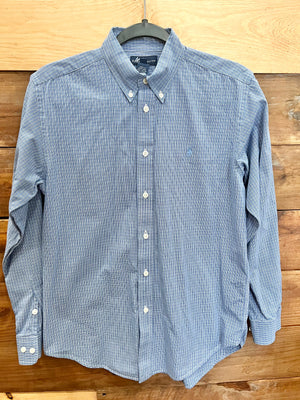 Ralph Lauren Blue Striped Shirt Size 16 - 4 Little Blossoms