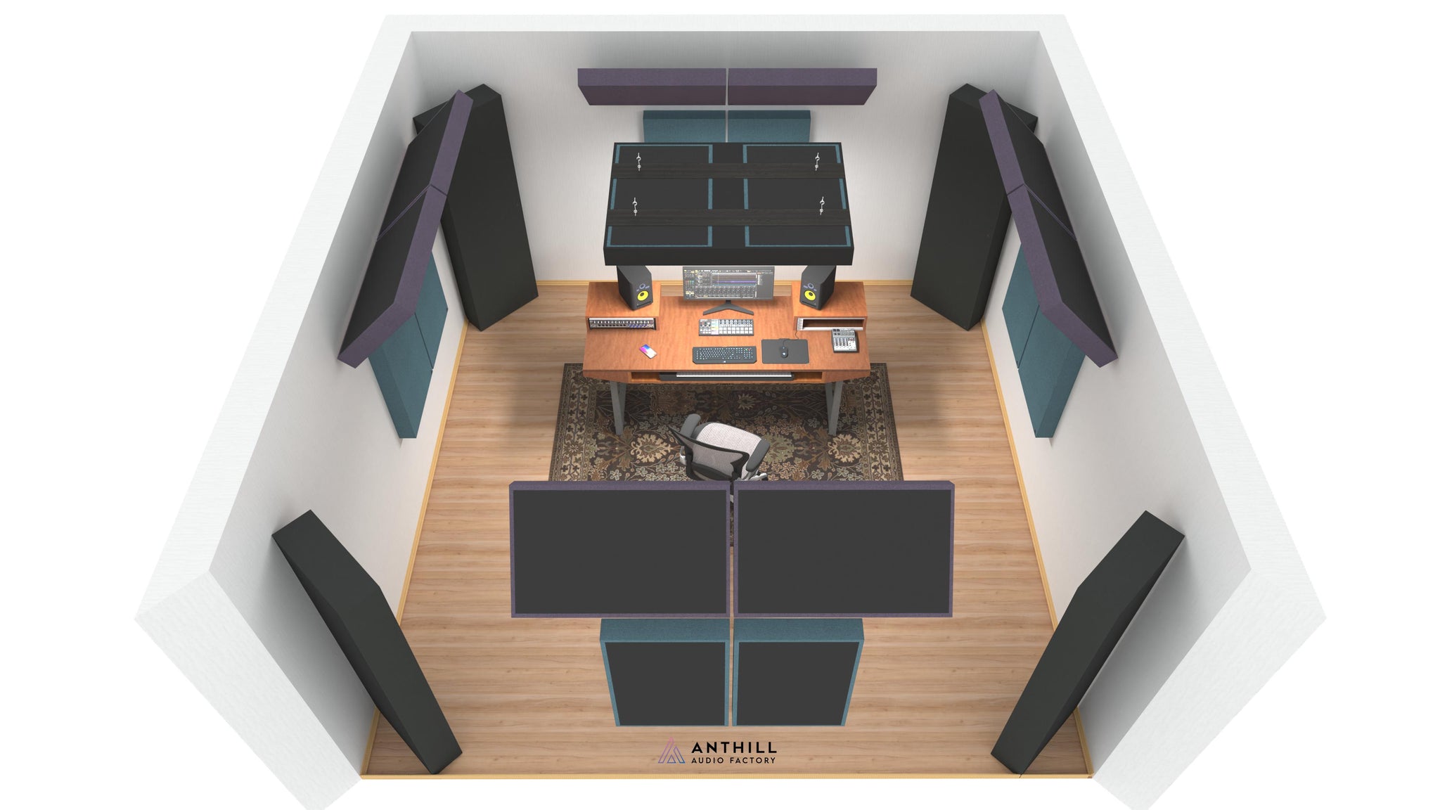 Anthill Audio Factory - home studio acoustic treatment