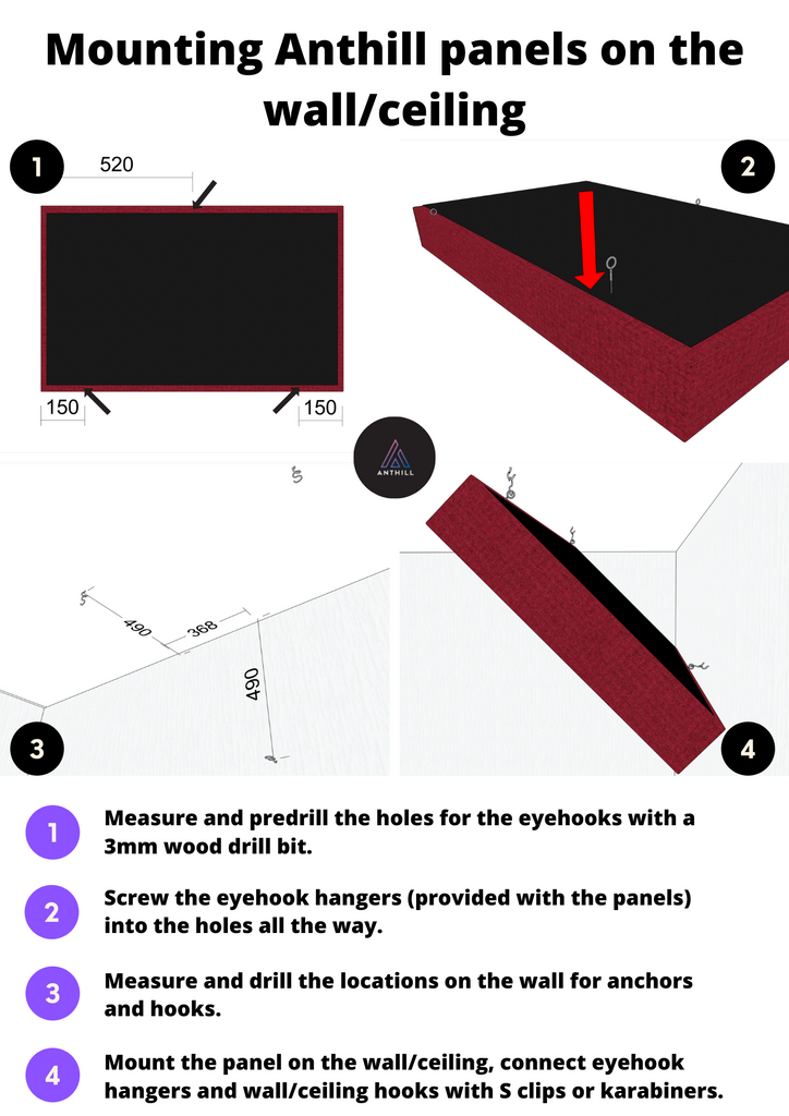 Anthill - wall/ceiling mounting