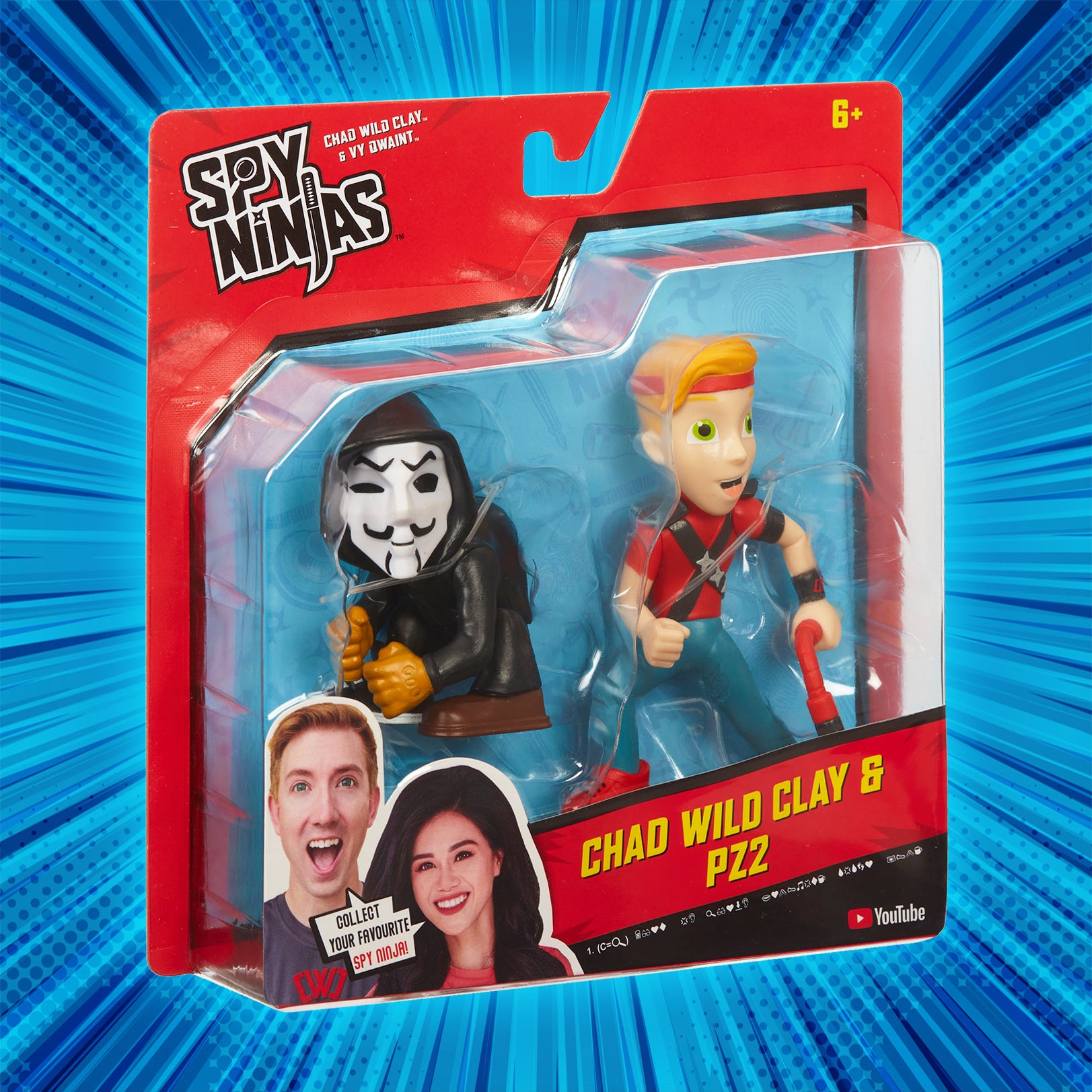 Spy Ninjas Action Figure Set, 4 Pieces 