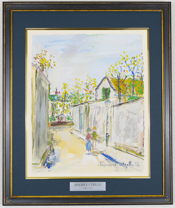 モーリス ユトリロ『モンマルトルの小路 【霊感の村】』絵画 版画