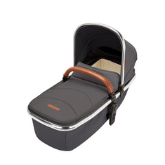 Ickle Bubba Eclipse Travel System with Galaxy Car Seat and Isofix Base - Graphite Grey With Tan Handles