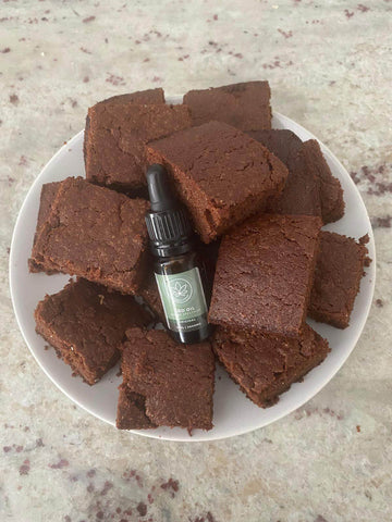 Brownie made with 2000mg oil