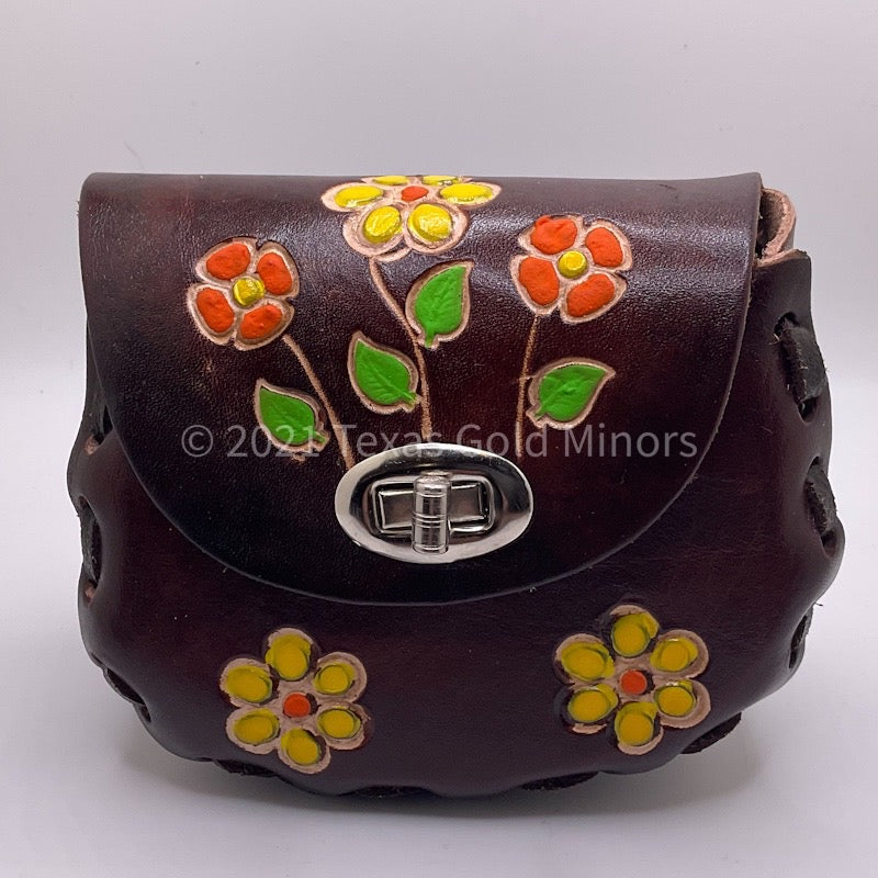 Vintage Mexican Child's Leather Purse