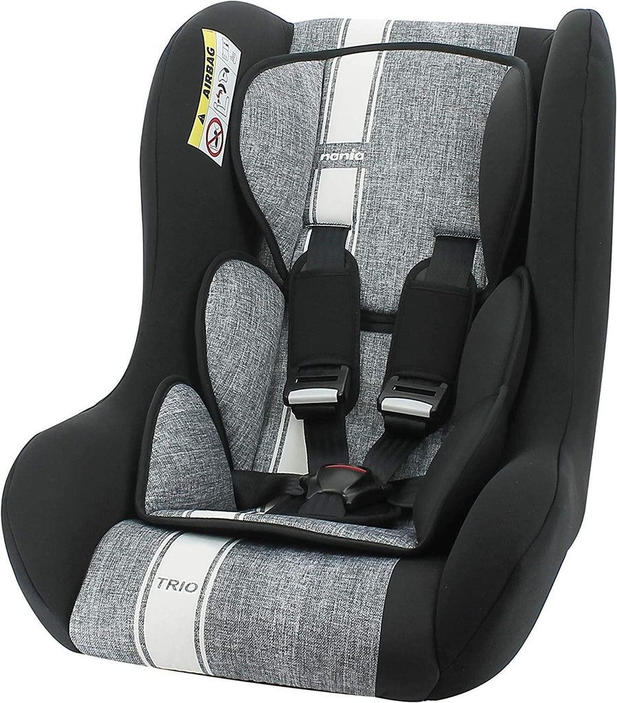 Nania children car seat TRIO group 0/1/2 (0-25kg) - Made in France - Linea  grey 