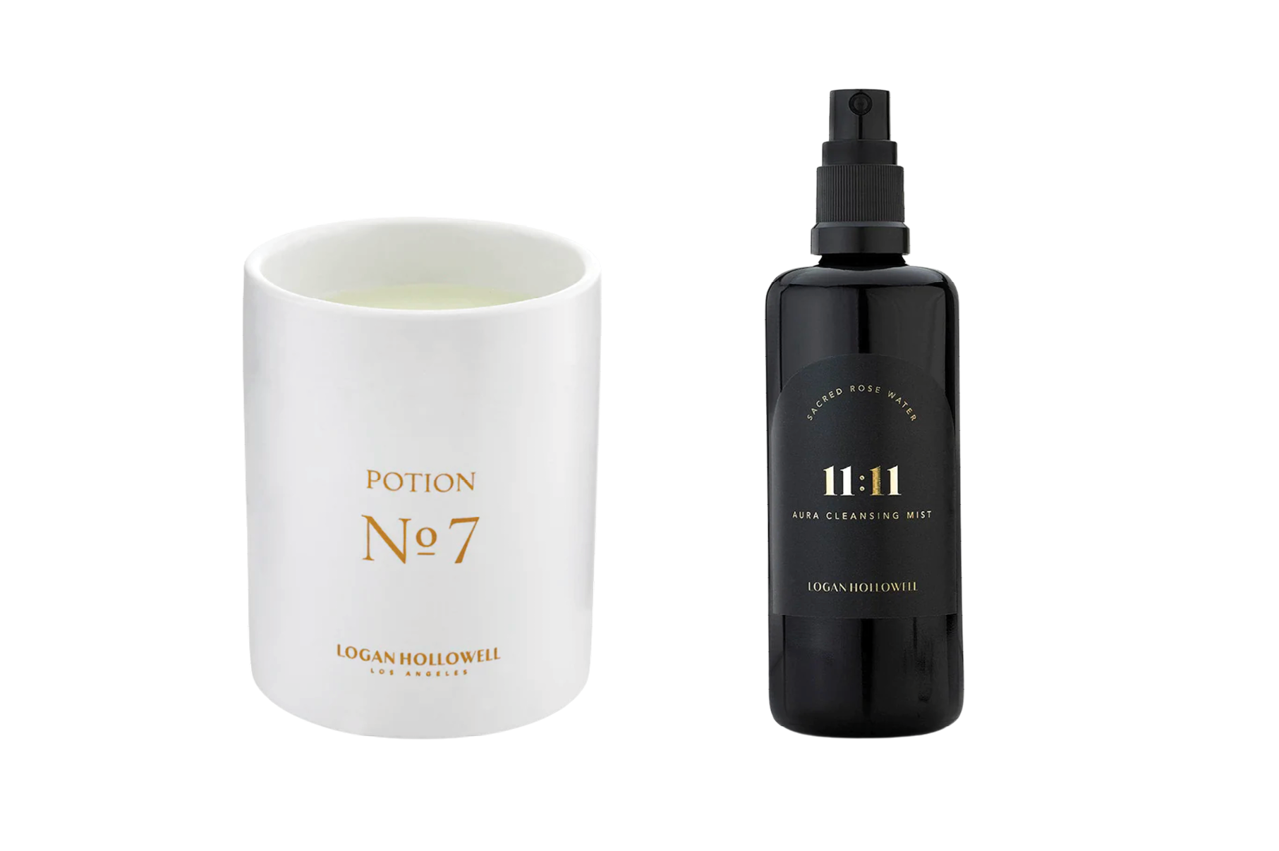 No.7 Potion Candle & Sacred Rose Water Aura Cleansing Mist product shot