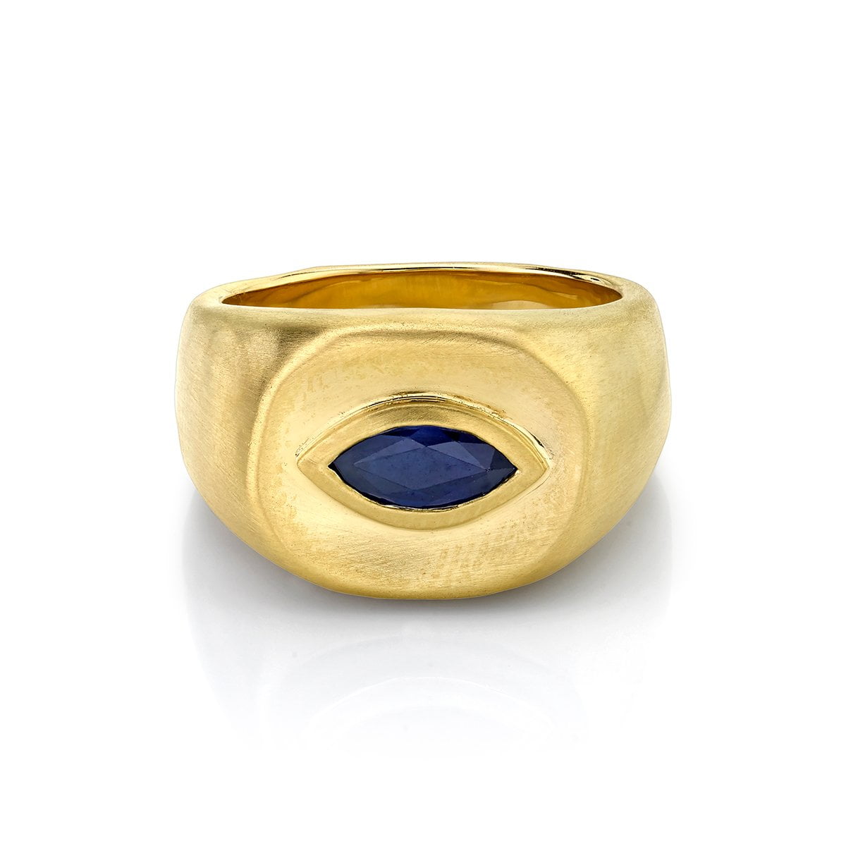 NEW! Men's Marquise Sapphire Eye Ring