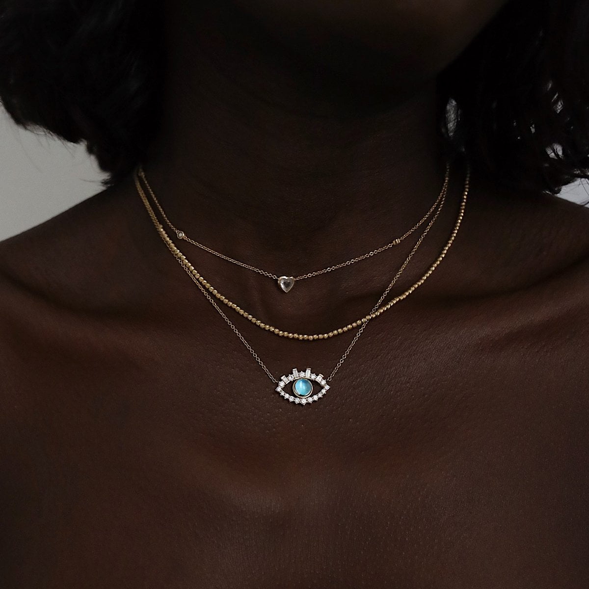 third eye diamond necklace