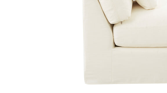 Get Together™ 2-Piece Modular Sofa, Condo, Cream Linen - Image 11
