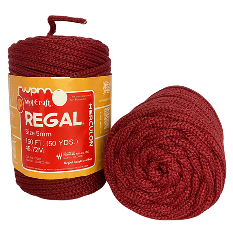 Merlot Vintage Knitted Cord - 5mm / 50yd