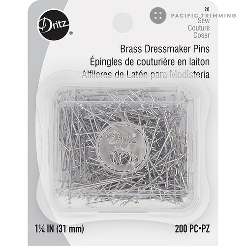 Shappy 1600 Pieces Head Pins Fine Satin Pin Dressmaker Pins for Jewelry Making, Sewing and Craft, Stainless Steel, 1 1/16 inch